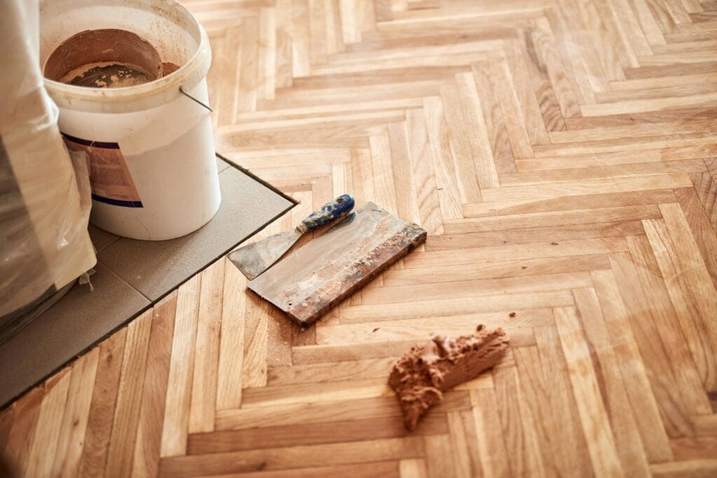 Hardwood Floor Waxing